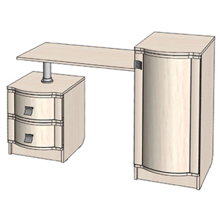 Стол туалетный Соната дуб молочный