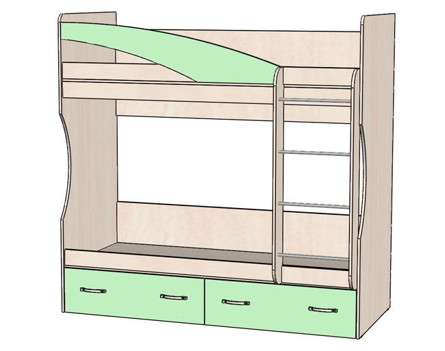 Кровать 2х-ярусная