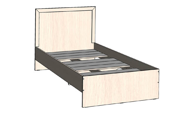 Кровать односпальная 900х2000.
